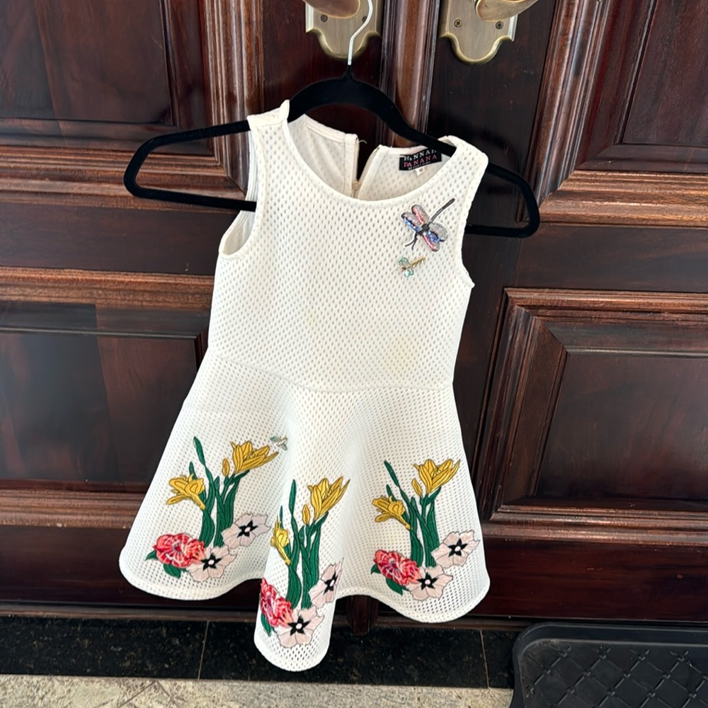 Worn 1 girls white alone Hanna bandanna aline coctail dress